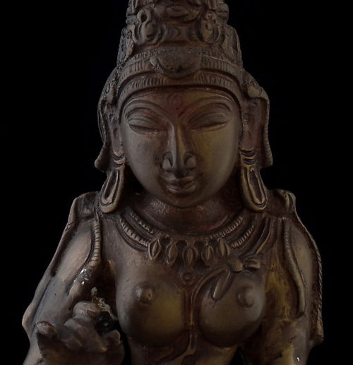 Brass Statue of the Daughter of the Mountain, Parvati as Shivakami Statue  12 (#61bs45z): Hindu Gods & Buddha Statues
